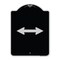 Signmission Bidirectional Arrow Black Heavy-Gauge Aluminum Architectural Sign, 24" x 18", BS-1824-24312 A-DES-BS-1824-24312 - alternate 1